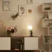 Светильник UML-B465 E14 SILVER настольный декоративный Кот, под лампу Е14, 40W. Механический выключатель. Серебристый