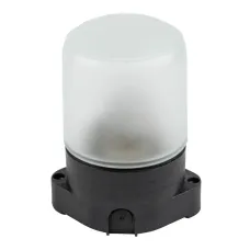 Светильник UWL-K01R 60W/E27 IP65 BLACK влагозащищенный под лампу Е27, для бань и саун, до +125°С. Цвет корпуса черный. ТМ Uniel