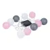 Гирлянда садовая USL-S-230/PM1800 COTTON BALLS-1 на солнечной батарее ''Клубки'' 10 светодиодов Теплый белый свет 1*АА Ni-Mh аккумулятор в/к. IP44 TM