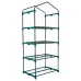 Парник-стеллаж для рассады UGH-R20 H160 GREEN/WHITE  4 полки, 70x50x160см. Металлическая труба в ПВХ, цвет зеленый. Тент из армированного полиэтилена 135г/м2, 