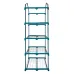 Парник-стеллаж для рассады UGH-R20 H160 GREEN/WHITE  4 полки, 70x50x160см. Металлическая труба в ПВХ, цвет зеленый. Тент из армированного полиэтилена 135г/м2, 