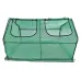 Парник уличный UGH-S30 L120 GREEN/GREEN  120x60x60см. Металлическая труба в ПВХ, цвет зеленый. Тент из армированного полиэтилена 135г/м2, цвет сетки зеленый. T