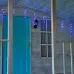 Бахрома светодиодная со статическим свечением 6м соединяемая 80 светодиодов синий свет прозрачный провод ULD-B6006-080/STK BLUE IP44