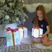 Светильник декоративный ''Коробки с подарками'' с USB проводом 300 светодиодов белый свет радужный цвет корпуса ULD-R509 USB GIFTBOX SET 1 уп – 3 шт