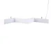 Светильник ULO-K19A 40W/4000K/Z40-160 IP40 WHITE  линейный светодиодный подвесной. Зигзагообразный, профиль 50х70мм. Белый свет (4000K). 4000Лм. Алюминий. Цвет белы
