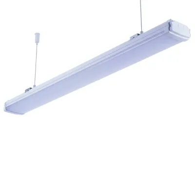 Светильник ULO-K21A 40W/4000K/L125/K IP65 WHITE линейный светодиодный подвесной. Белый свет (4000K). 4400Лм. 1250х84х44мм. Корпус белый
