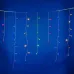Бахрома светодиодная с эффектом мерцания 12м соединяемая 195 светодиодов LD-B12006-195/TTK MULTI IP44 разноцветный свет прозрачный провод