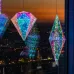 Светильник декоративный Брильянт на батарейках 3АА не в комплекте 100 светодиодов белый свет цвет корпуса радужный ТМ ULD-R507 3АА DIAMOND