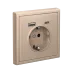 ARTGALLERY розетка 16А с 2 USB A+C, 5В/2,4А/3,0А, 2х5В/1,5А, механизм, песочный