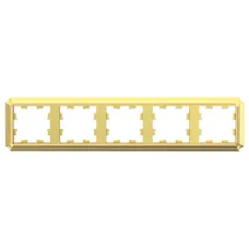 ATLASDESIGN ANTIQUE 5-постовая рамка,             универсальная 3ОЛОТО