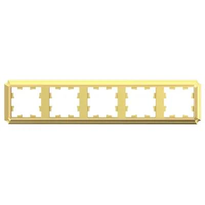 ATLASDESIGN ANTIQUE 5-постовая рамка,             универсальная 3ОЛОТО