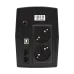 Источник бесперебойного питания line-interactive, 850Ва/510Вт,  1Ф/1Ф, 2xSchuko, LED, AVR, USB Type-B, RJ45/11, SEC, 1x8Aч