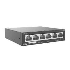Коммутатор неуправляемый 6x100Мбит/с (RJ45 с PoE+), 2x1Гбит/с (RJ45) 60Вт