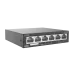 Коммутатор неуправляемый 6x100Мбит/с (RJ45 с PoE+), 2x1Гбит/с (RJ45) 60Вт