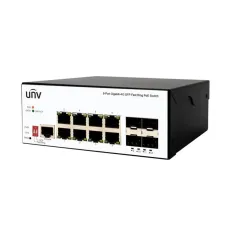Коммутатор управляемый L2 промышленный с обл. упр. 8x1Гбит/с (RJ45 с PoE+), 4x1Гбит/с (SFP) 120Вт