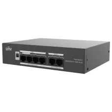 Коммутатор неуправляемый 6x100Мбит/с (RJ45 с PoE+), 2x1Гбит/с (RJ45) 65Вт