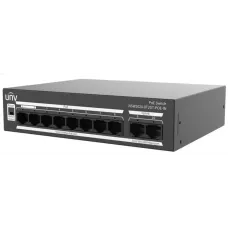 Коммутатор неуправляемый 8x100Мбит/с (RJ45 с PoE+), 2x1Гбит/с (RJ45) 120Вт