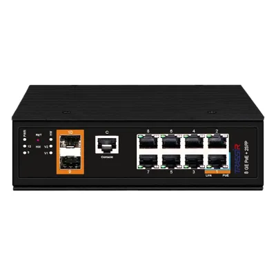 Коммутатор управляемый 8 портов GE PoE, 2хSFP