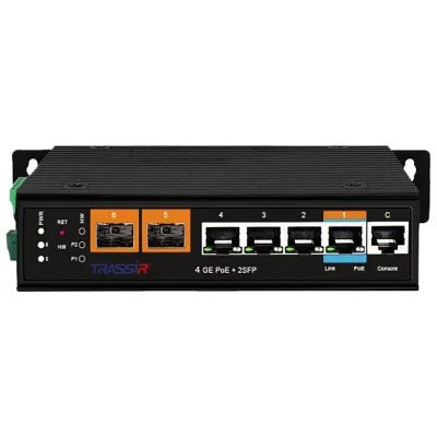 Коммутатор управляемый 4 порта GE PoE, 2хSFP