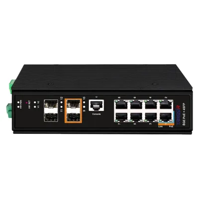 Коммутатор управляемый 8 портов GE PoE, 4хSFP