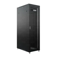 Шкаф напольный универсальный телекоммуникационный R 42U 800х1000мм, 4 профиля 19, двери перфорированная и перфорированная двухстворчатая, боков