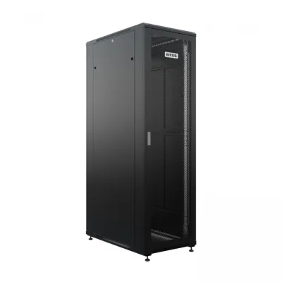 Шкаф напольный универсальный телекоммуникационный NTSS R 42U 800х1200мм, 4 профиля 19, двери перфорированная и перфорированная двухстворчатая, бок