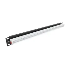 Панель осветительная светодиодная (LED), крепление 19 1U, 220V, кабель 1.5м, немецкий стандарт, черный RAL 9005