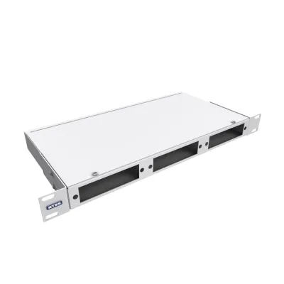 Кросс NTSS оптический 19'' укомплектованный 1U, 12 портов LC/UPC duplex, 9/125 мкм (планки, сплайс-кассета, пигтейлы, КДЗС, адаптеры) серый RAL 7035