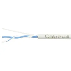 Витая пара UTP, категория 5e, 1 пара (24 AWG), одножильный (solid), PVC нг(А)-LS, серый (25 м)