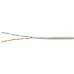 Витая пара U/UTP Cat 5e 2 пары 24 AWG solid LSZH нг(А)-HF серый 100м