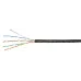 Витая пара U/UTP Cat 5e 4 пары 24 AWG solid PVC нг(А)-LS черный 100м