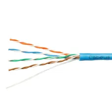 Витая пара UTP (U/UTP), категория 5e, 4 пары (24 AWG), одножильный, PVC нг(А)-LS, синий (50 м)