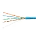 Витая пара UTP (U/UTP), категория 5e, 4 пары (24 AWG), одножильный, PVC нг(А)-LS, синий (20 м)