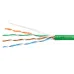 Витая пара UTP (U/UTP), категория 5e, 4 пары (24 AWG), одножильный, PVC нг(А)-LS, зеленый (50 м)