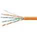 Витая пара UTP (U/UTP), категория 5e, 4 пары (24 AWG), одножильный, оранжевый, LSZH, нг(А)-HF, (25 м)