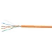 Витая пара U/UTP Cat 5e 4 пары 24 AWG solid PVC нг(А)-LS оранжевый 305м