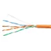 Витая пара UTP (U/UTP), категория 5e, 4 пары (24 AWG), одножильный, PVC нг(А)-LS, оранжевый (50 м)