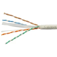 Витая пара UTP (U/UTP), категория 6, 4 пары (23 AWG), одножильный, нг(А)-LSLTx, серый (50 м)