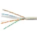 Витая пара UTP (U/UTP), категория 6, 4 пары (23 AWG), одножильный, LSZH нг(А)-HF, серый (25 м)