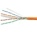 Витая пара UTP (U/UTP), категория 6, 4 пары (23 AWG), одножильный, LSZH, нг(А)-HF, оранжевый (20 м)