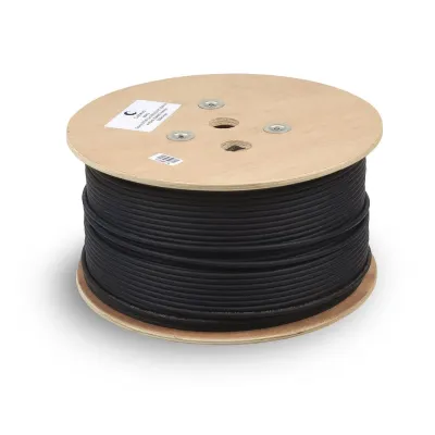 Витая пара F/UTP Cat 5e 4 пары 24 AWG solid IN/OUT (+75 C -40 C) LSZH-UV 305м