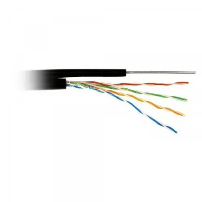 Витая пара U/UTP кат 5e 4х2х0.51 AWG24 Premium с тросом PE OUT