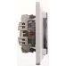 GLOSSA РОЗЕТКА с заземлением со шторками с крышкой. 16А. IP44. в сборе. БЕЛЫЙ