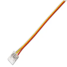 Разъем 3PIN с проводом для LED ленты COB ССТ 10 мм, лента - источник питания (1 шт)