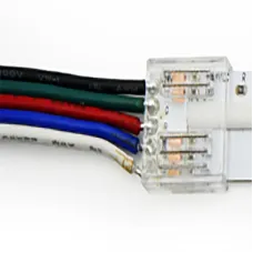 Разъем 5PIN с проводом для LED ленты COB RGBW 12 мм, лента - источник питания (1 шт)