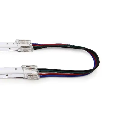 Разъем 5PIN с проводом для LED ленты COB RGBW 12 мм, лента - лента (1 шт)
