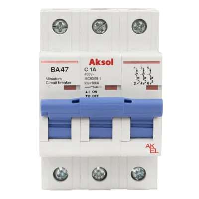 Выключатель автоматический ВА47-MCB-N-AKSOL-3P-C2-AC