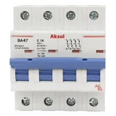 Выключатель автоматический ВА47-MCB-N-AKSOL-4P-B10-AC