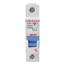Выключатель автоматический ВА47-MCB-S-1P-C32-AC 1P/32A/C/6кА