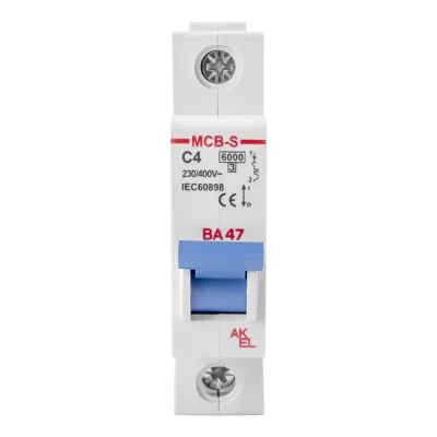 Выключатель автоматический ВА47-MCB-S-1P-C4-AC 1P/4A/C/6кА
